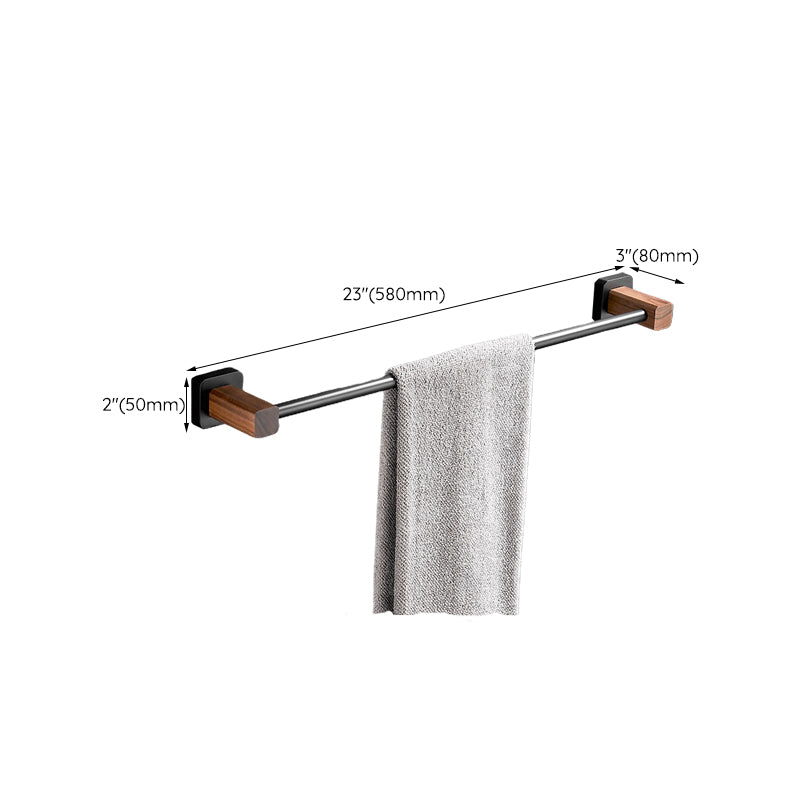 Frendorf | Holz- & Aluminium Badezimmerset Braun Badezimmerzubehörset