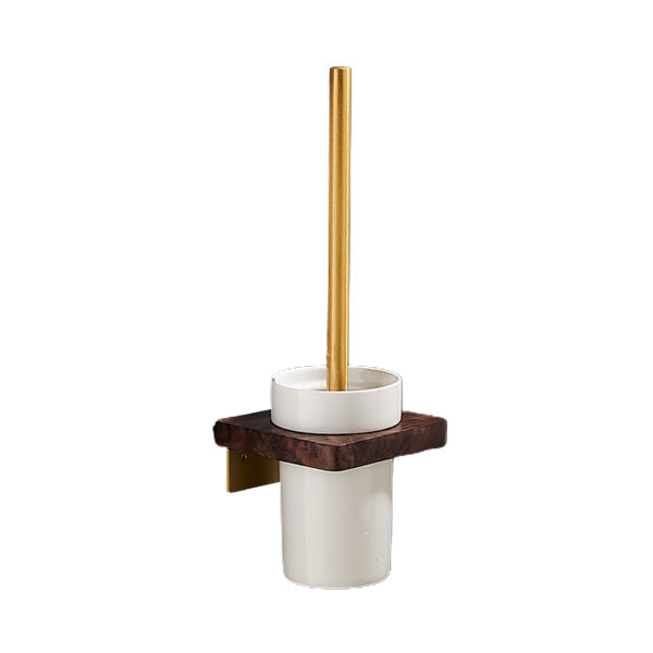 Frendorf | Traditionelles Badezimmer-Zubehörset Badregal Papierhalter Gold Badezimmer-Set