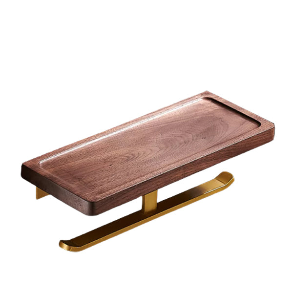 Frendorf | Traditionelles Badezimmer-Zubehörset Badregal Papierhalter Gold Badezimmer-Set