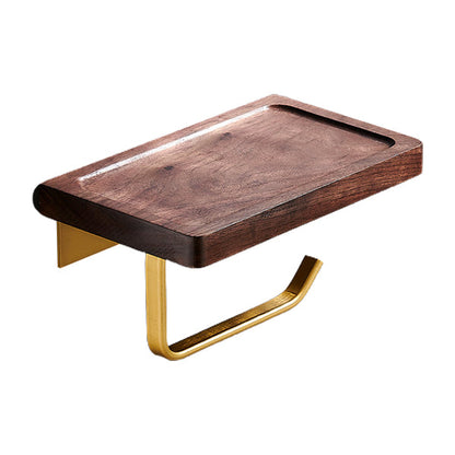Frendorf | Traditionelles Badezimmer-Zubehörset Badregal Papierhalter Gold Badezimmer-Set