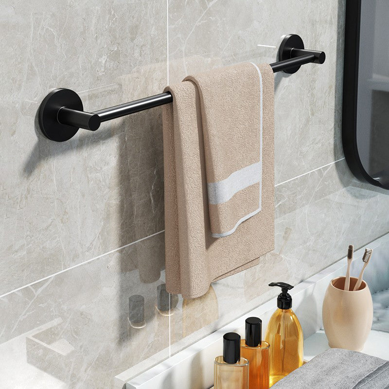 Frendorf | Aluminium Badezimmer Hardware Set Schwarzes Badezimmerzubehör Kit Handtuchhalter