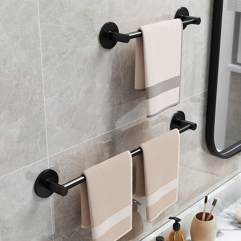 Frendorf | Aluminium Badezimmer Hardware Set Schwarzes Badezimmerzubehör Kit Handtuchhalter