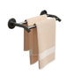 Frendorf | Aluminium Badezimmer Hardware Set Schwarzes Badezimmerzubehör Kit Handtuchhalter