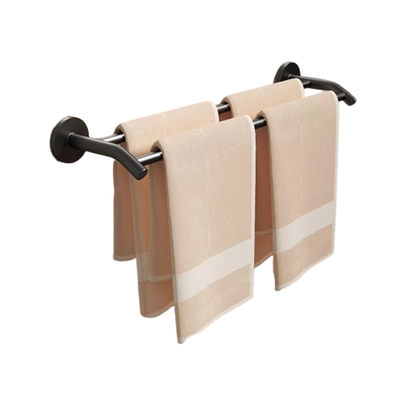 Frendorf | Aluminium Badezimmer Hardware Set Schwarzes Badezimmerzubehör Kit Handtuchhalter