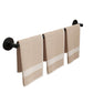 Frendorf | Aluminium Badezimmer Hardware Set Schwarzes Badezimmerzubehör Kit Handtuchhalter