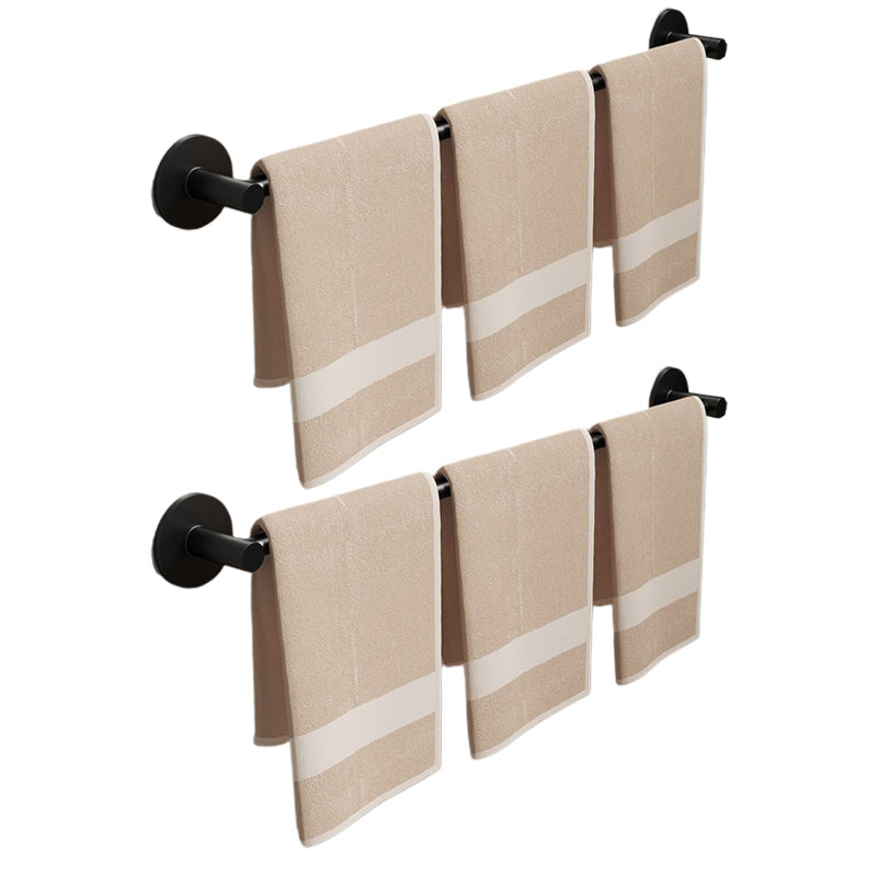 Frendorf | Aluminium Badezimmer Hardware Set Schwarzes Badezimmerzubehör Kit Handtuchhalter