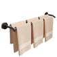 Frendorf | Aluminium Badezimmer Hardware Set Schwarzes Badezimmerzubehör Kit Handtuchhalter
