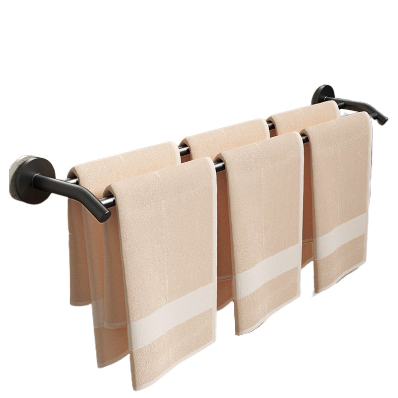 Frendorf | Aluminium Badezimmer Hardware Set Schwarzes Badezimmerzubehör Kit Handtuchhalter