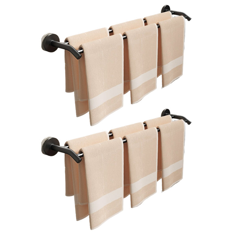 Frendorf | Aluminium Badezimmer Hardware Set Schwarzes Badezimmerzubehör Kit Handtuchhalter