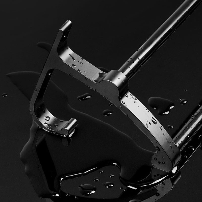 Frendorf | Klassisches Badzubehör Set in Aluminium Schwarz Finish Bademantelhaken/ Handtuchstange