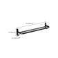 Frendorf | Klassisches Badzubehör Set in Aluminium Schwarz Finish Bademantelhaken/ Handtuchstange