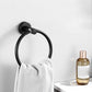 Frendorf | Modernes Badezimmer-Hardware-Set aus Edelstahl Gebürstetes Chrom Handtuchstange/Ring & Bademantel-Haken