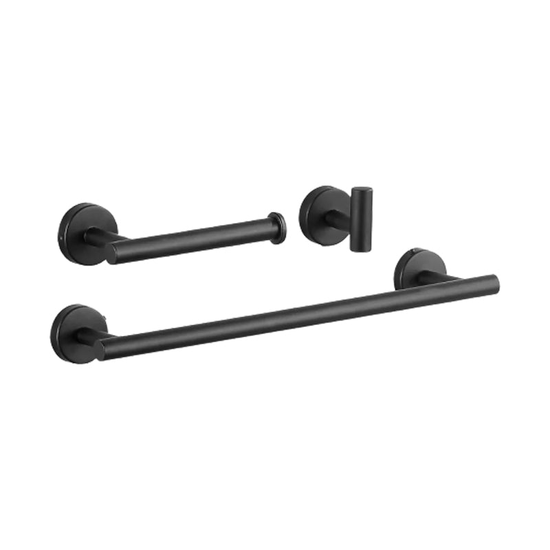 Frendorf | Modernes Badezimmer-Hardware-Set aus Edelstahl Gebürstetes Chrom Handtuchstange/Ring & Bademantel-Haken