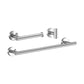 Frendorf | Modernes Badezimmer-Hardware-Set aus Edelstahl Gebürstetes Chrom Handtuchstange/Ring & Bademantel-Haken