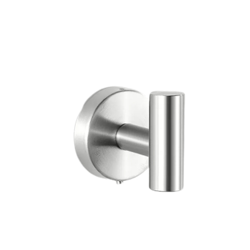 Frendorf | Modernes Badezimmer-Hardware-Set aus Edelstahl Gebürstetes Chrom Handtuchstange/Ring & Bademantel-Haken