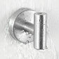 Frendorf | Modernes Badezimmer-Hardware-Set aus Edelstahl Gebürstetes Chrom Handtuchstange/Ring & Bademantel-Haken