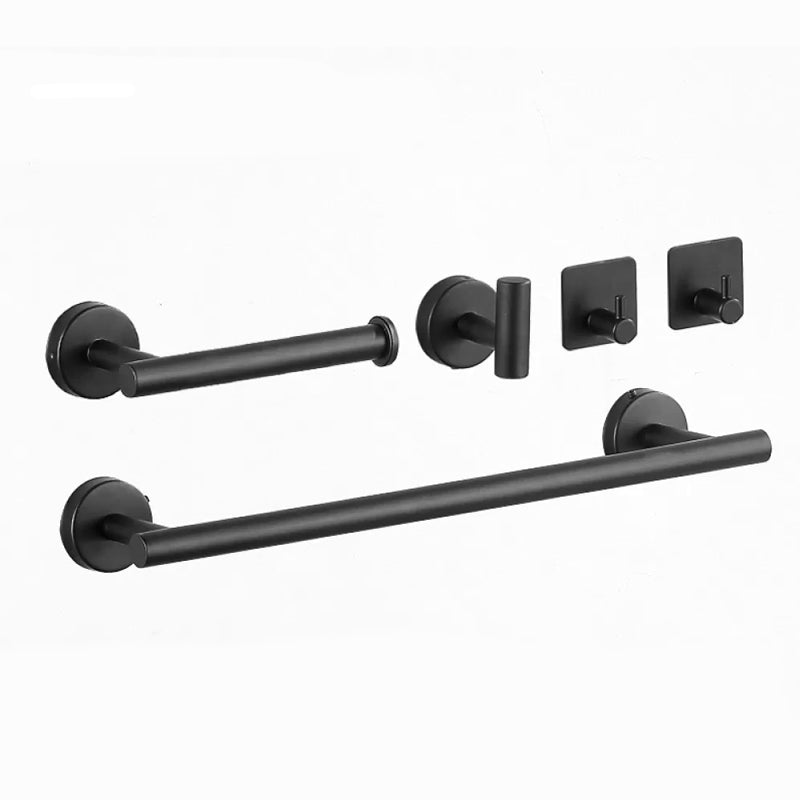 Frendorf | Modernes Badezimmer-Hardware-Set aus Edelstahl Gebürstetes Chrom Handtuchstange/Ring & Bademantel-Haken