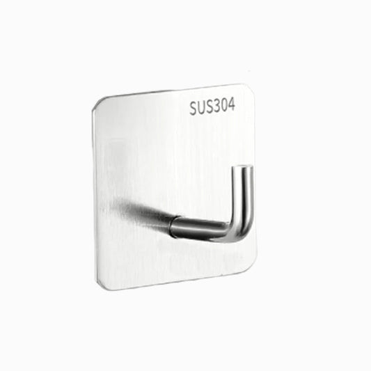 Frendorf | Modernes Badezimmer-Hardware-Set aus Edelstahl Gebürstetes Chrom Handtuchstange/Ring & Bademantel-Haken