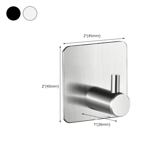 Frendorf | Modernes Badezimmer-Hardware-Set aus Edelstahl Gebürstetes Chrom Handtuchstange/Ring & Bademantel-Haken