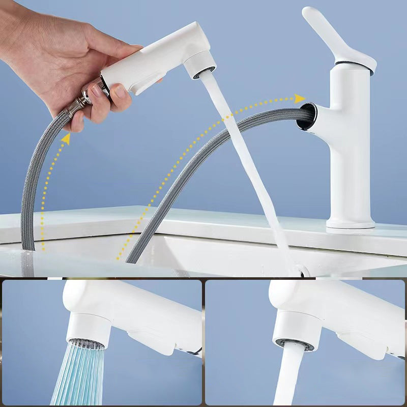 Frendorf | Moderner Waschbecken Wasserhahn Einfarbig Kupfer Waschbecken Wasserhahn für Badezimmer