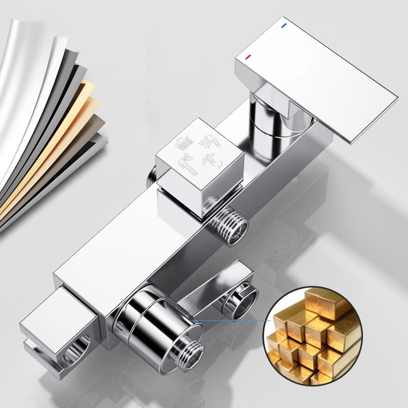 Frendorf | Wandmontiertes Duschsystem Griff Hebel Spot Resist Kupfer Duschsystem