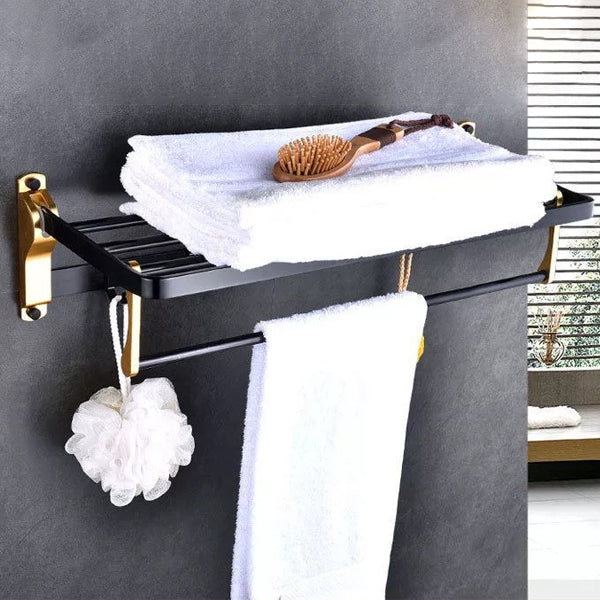 Frendorf | Modernes Badezimmerbeschläge Set Badregal Papierhalter Badezimmer Zubehörset