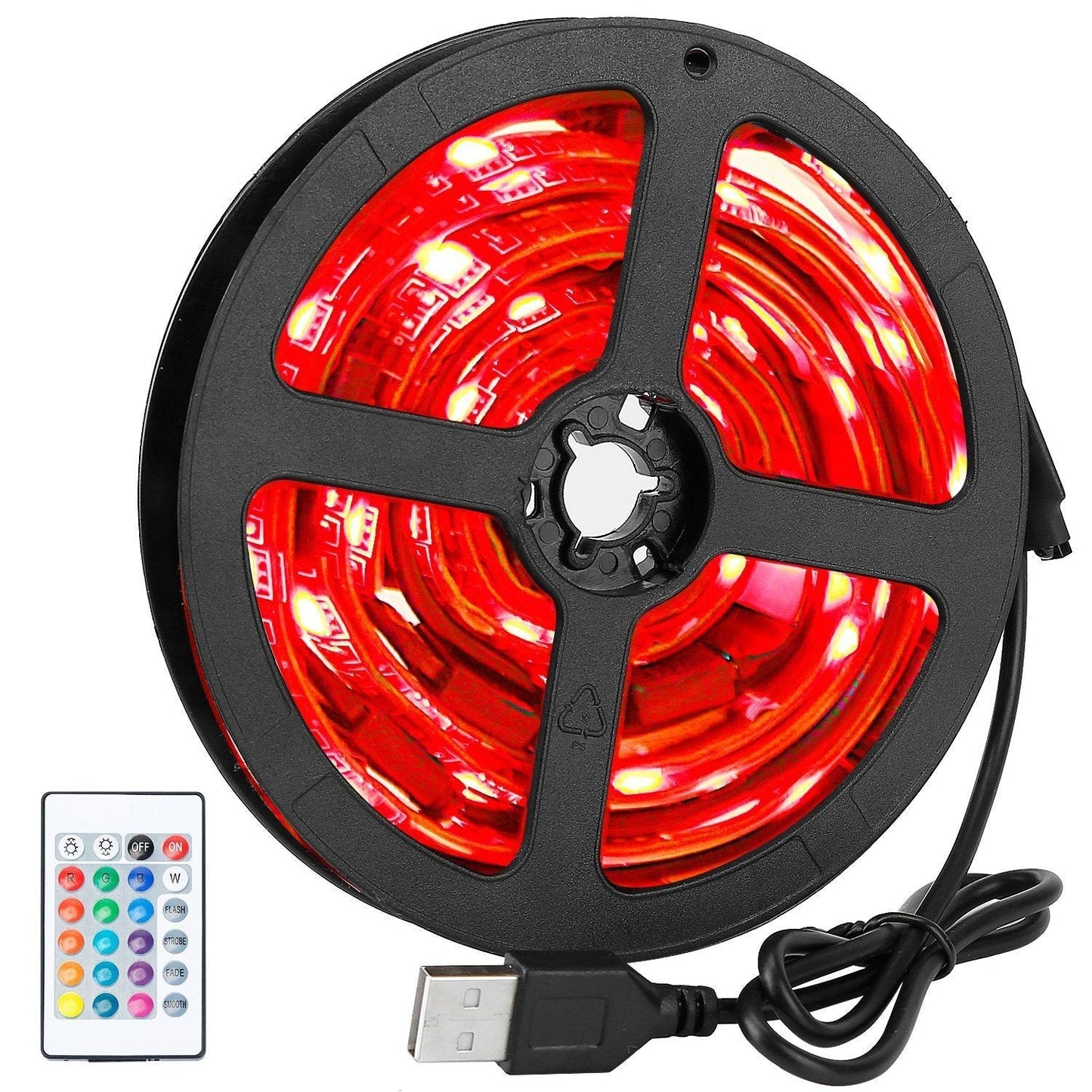 Frendorf | 6.56ft TV LED Hintergrundbeleuchtung RGB Streifenlicht USB Monitor Beleuchtung