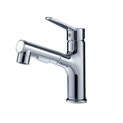 Frendorf | Vessel Sink Faucet Moderner Ausziehbarer Badezimmer Wasserhahn mit Einem Hebelgriff