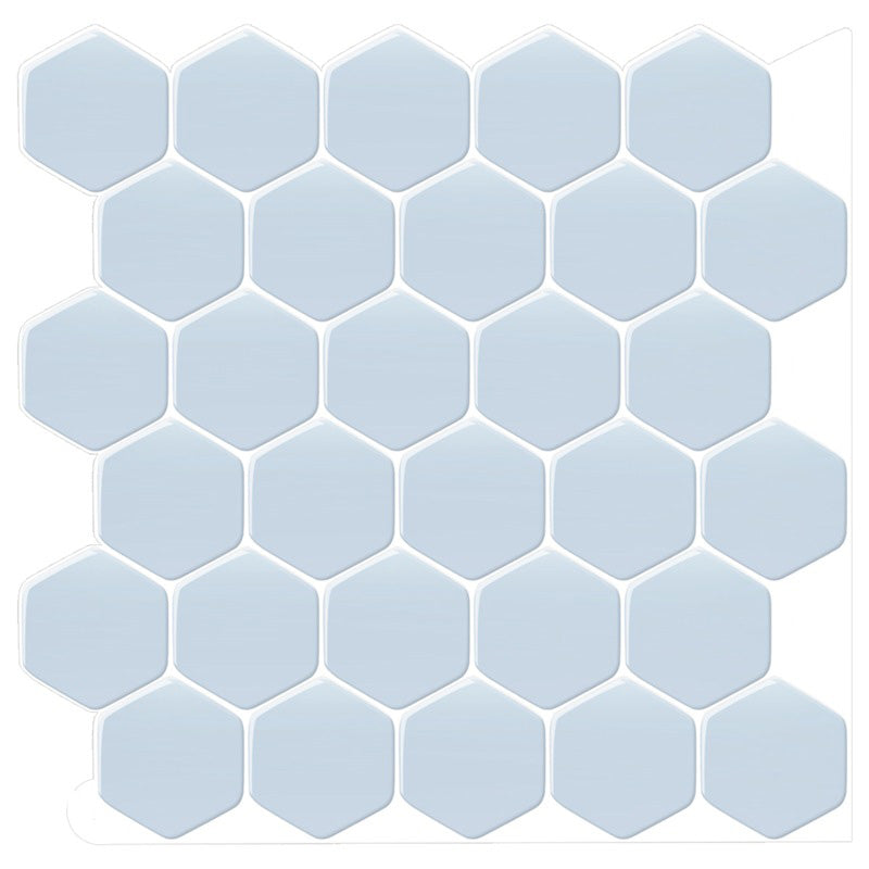 Frendorf | Selbstklebende Fliesen Einfarbig Hexagonal Kratzfest Selbstklebende Fliesen