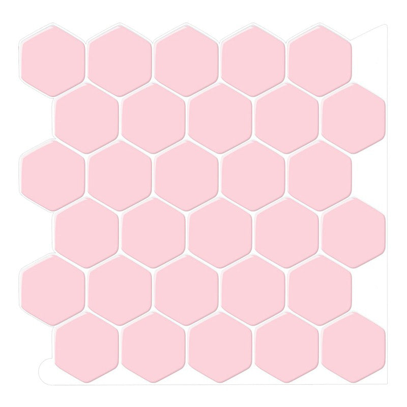 Frendorf | Selbstklebende Fliesen Einfarbig Hexagonal Kratzfest Selbstklebende Fliesen