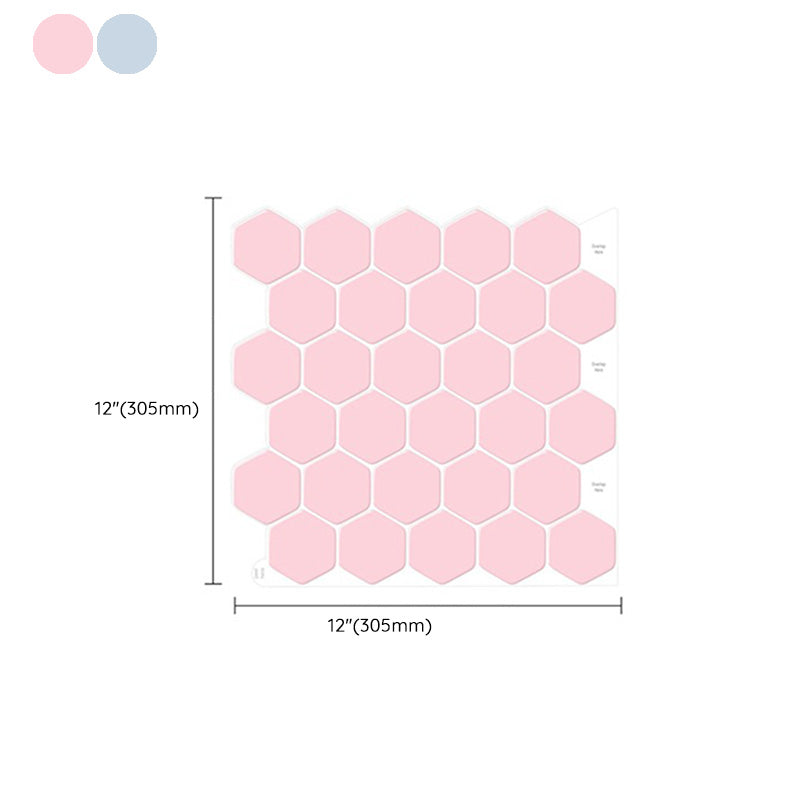 Frendorf | Selbstklebende Fliesen Einfarbig Hexagonal Kratzfest Selbstklebende Fliesen