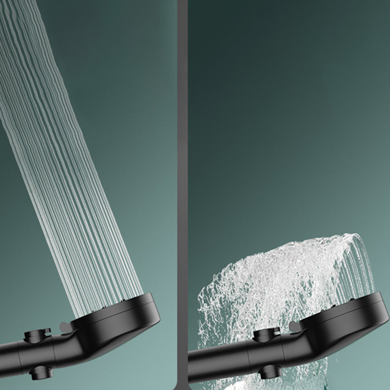 Frendorf | Badezimmer Duschkopf 5-Strahl Rund Handbrause Halter Wandmontage Duschkopf