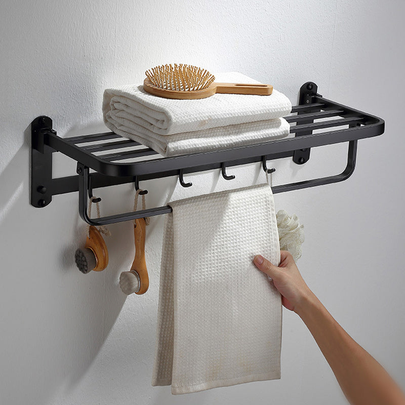 Frendorf | Modernes Badezimmer Zubehör Set Badeablage Handtuchhalter Matt Schwarz Bad Hardware Set
