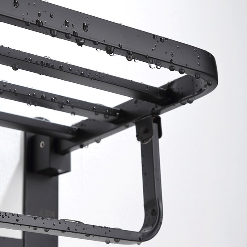 Frendorf | Modernes Badezimmer Zubehör Set Badeablage Handtuchhalter Matt Schwarz Bad Hardware Set