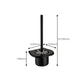 Frendorf | Modernes Badezimmer Zubehör Set Badeablage Handtuchhalter Matt Schwarz Bad Hardware Set