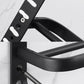 Frendorf | Modernes Aluminium-Badezimmerzubehör-Set Matt Schwarz Badregal/Handtuchhalter/Papierhalter