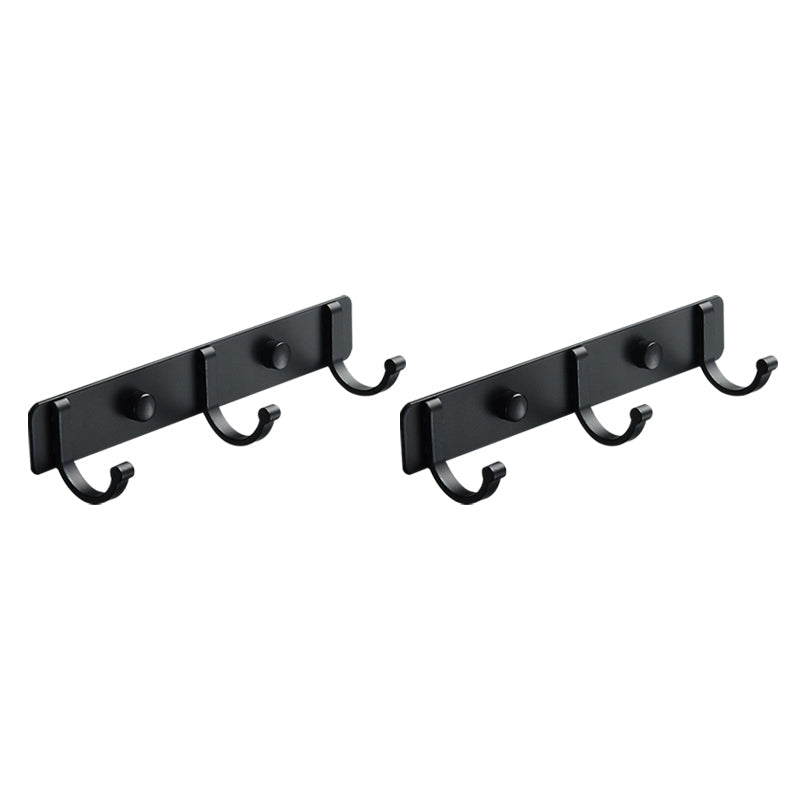 Frendorf | Modernes Badezimmer Zubehör Set Silber/Schwarz Badezimmer Accessoire Kit