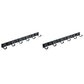 Frendorf | Modernes Badezimmer Zubehör Set Silber/Schwarz Badezimmer Accessoire Kit