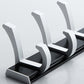 Frendorf | Modernes Badezimmer Zubehör Set Silber/Schwarz Badezimmer Accessoire Kit