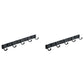 Frendorf | Modernes Badezimmer Zubehör Set Silber/Schwarz Badezimmer Accessoire Kit