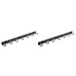 Frendorf | Modernes Badezimmer Zubehör Set Silber/Schwarz Badezimmer Accessoire Kit