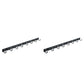 Frendorf | Modernes Badezimmer Zubehör Set Silber/Schwarz Badezimmer Accessoire Kit