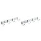 Frendorf | Modernes Badezimmer Zubehör Set Silber/Schwarz Badezimmer Accessoire Kit
