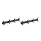 Frendorf | Modernes Badezimmer Zubehör Set Silber/Schwarz Badezimmer Accessoire Kit