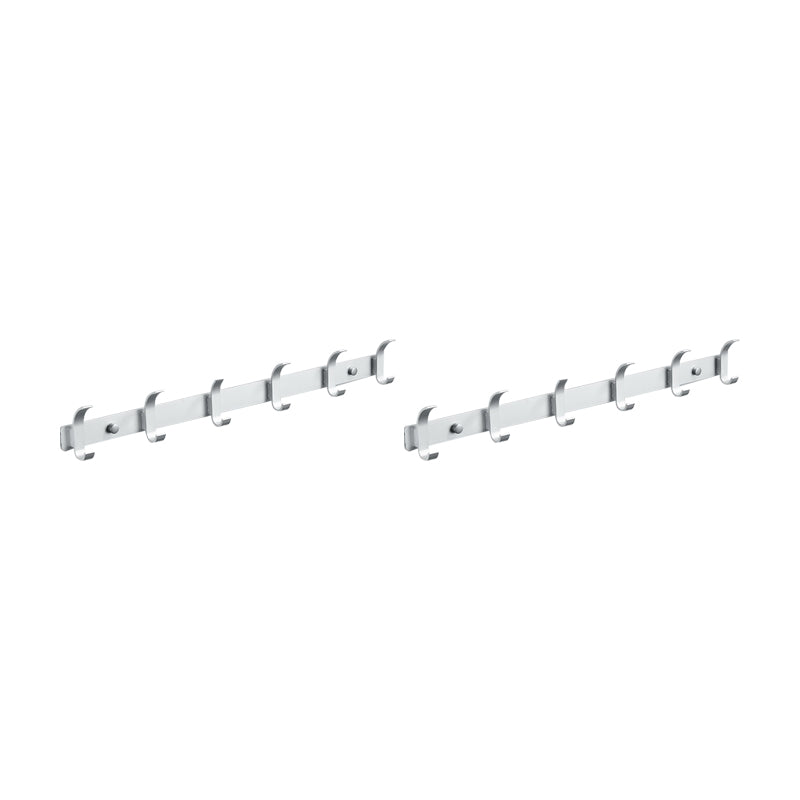 Frendorf | Modernes Badezimmer Zubehör Set Silber/Schwarz Badezimmer Accessoire Kit