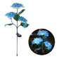 Royaleva Solar-Hortensien-Gartenlichter - Lebendige LED-Blumenstecker für die Außendekoration