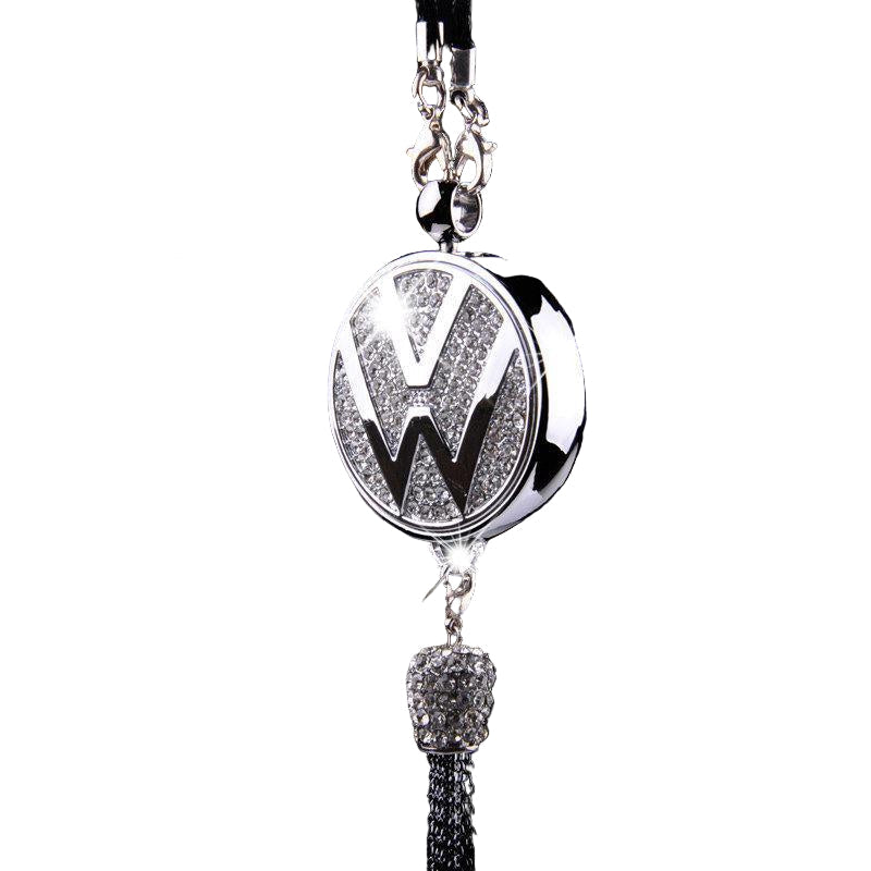 Frendorf | Auto Rückspiegel Anhänger | Glitzerndes Rhinestone Zubehör | Zinklegierung | 100g