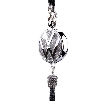 Frendorf | Auto Rückspiegel Anhänger | Glitzerndes Rhinestone Zubehör | Zinklegierung | 100g