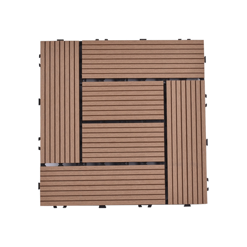 Frendorf | Modernes Kunststoffholz-Laminatplankendeck im Freien, schimmelresistentes Laminat