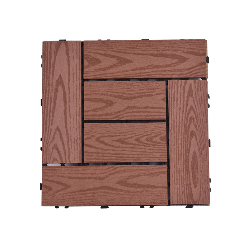 Frendorf | Modernes Kunststoffholz-Laminatplankendeck im Freien, schimmelresistentes Laminat